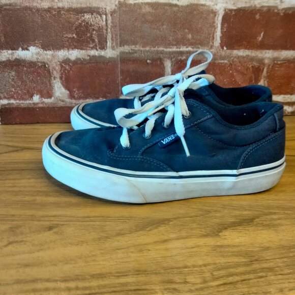 Vans Kids Shoes Size 4 Navy Skateboarding Sneaker - Picture 2 of 7